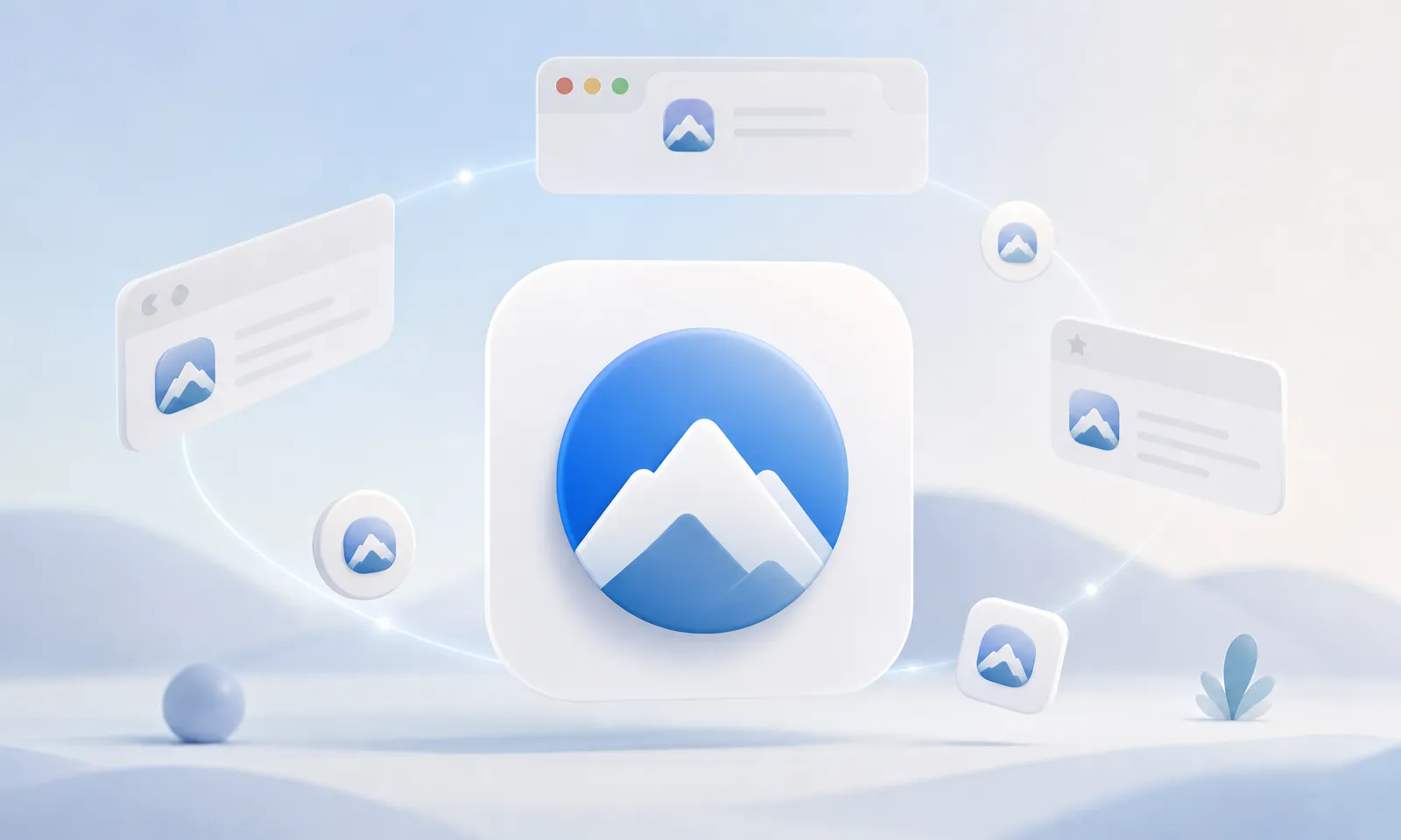 Favicon сайта — Широкий обзор выбранной темы с одним главным визуальным центром